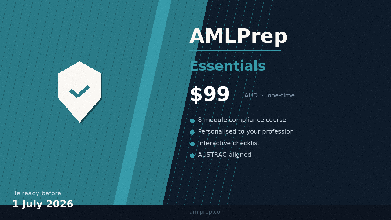 AMLPrep Essentials — $99 one-time